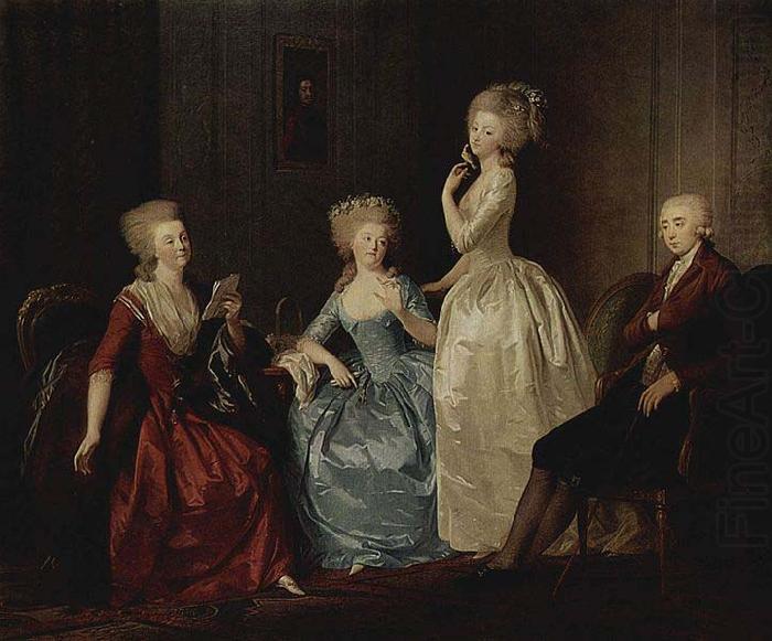 TISCHBEIN, Johann Heinrich Wilhelm Portrat der Grafin Saltykowa und ihrer Familie china oil painting image